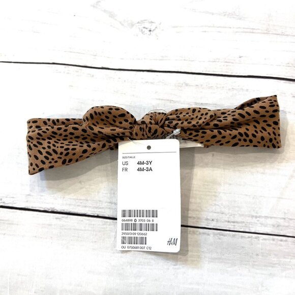 🆕NWT H&M Leopard Bow Hairband •Add-On• - Picture 1 of 4